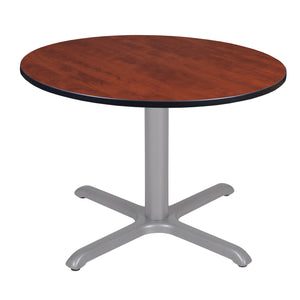 Cain 48" Round X-Base Breakroom Table, 29" Dining Height