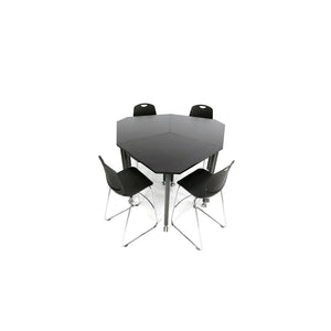 Muzo Tall Kite® Standing Height Mobile Flip-Top Folding/Nesting Table, Square, 29.5" W x 29.5" D