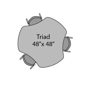 Apex Adjustable Height Collaborative Student Table, 48" Triad