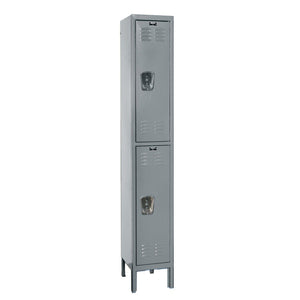 Premium Wardrobe Locker, Double Tier, 12" W x 12" D x 78" H (36" H Openings), Assembled, One Wide