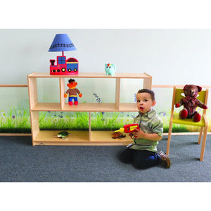 Nature View Acrylic Back Cabinet, 30" H