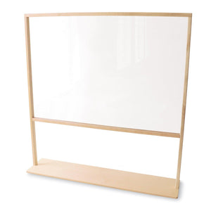 Floor Standing Acrylic Partition, 48" Wide