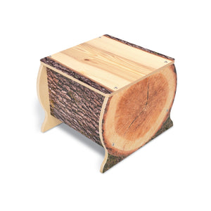 Nature View Live Edge Collection Small Log Bench, 12" High