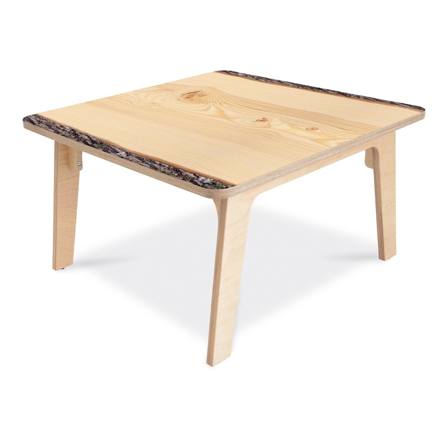 Nature View Live Edge Collection Square Table, 20" High