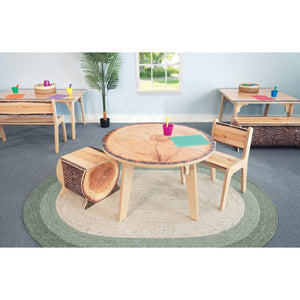 Nature View Live Edge Collection Small Log Bench, 14" High