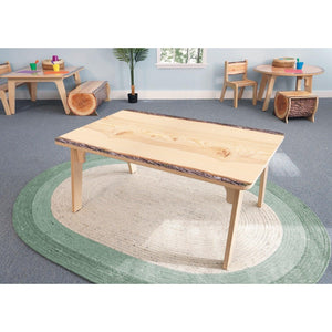 Nature View Live Edge Collection Rectangle Table, 22" High