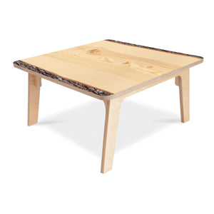 Nature View Live Edge Collection Square Table, 18" High