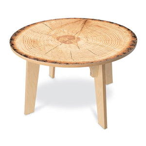 Nature View Live Edge Collection Round Table, 22" High