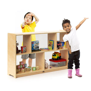 Acrylic Back Storage Cabinet, 30" High