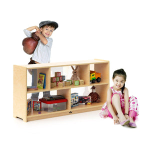 Acrylic Back Storage Cabinet, 24" High
