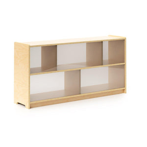 Acrylic Back Storage Cabinet, 24" High