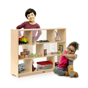 Acrylic Back Storage Cabinet, 36" High