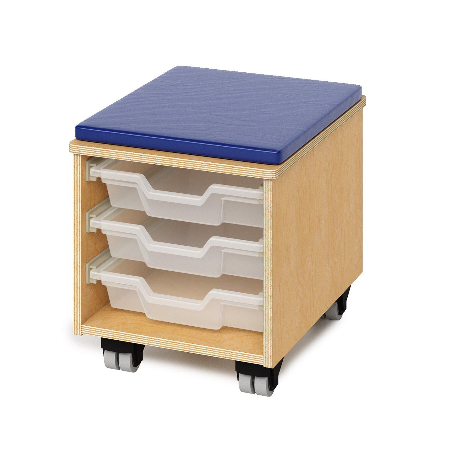 Teacher's Collection Rolling Stool With Trays