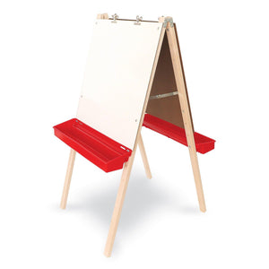 Adjustable Double Easel With Dry Erase Boards