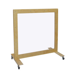 Mobile See-Thru Room Divider, 48" x 48"