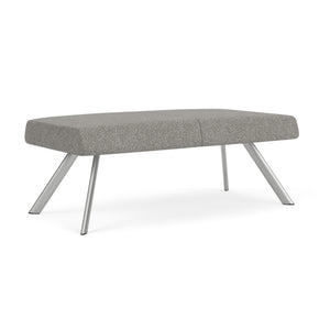 Willow Collection Reception Seating, 2 Seat Bench, Standard Fabric Upholstery, FREE SHIPPING