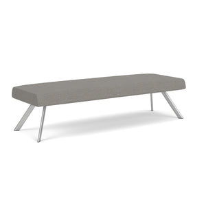 Willow Collection Reception Seating, 3 Seat Bench, Designer Fabric Upholstery, FREE SHIPPING