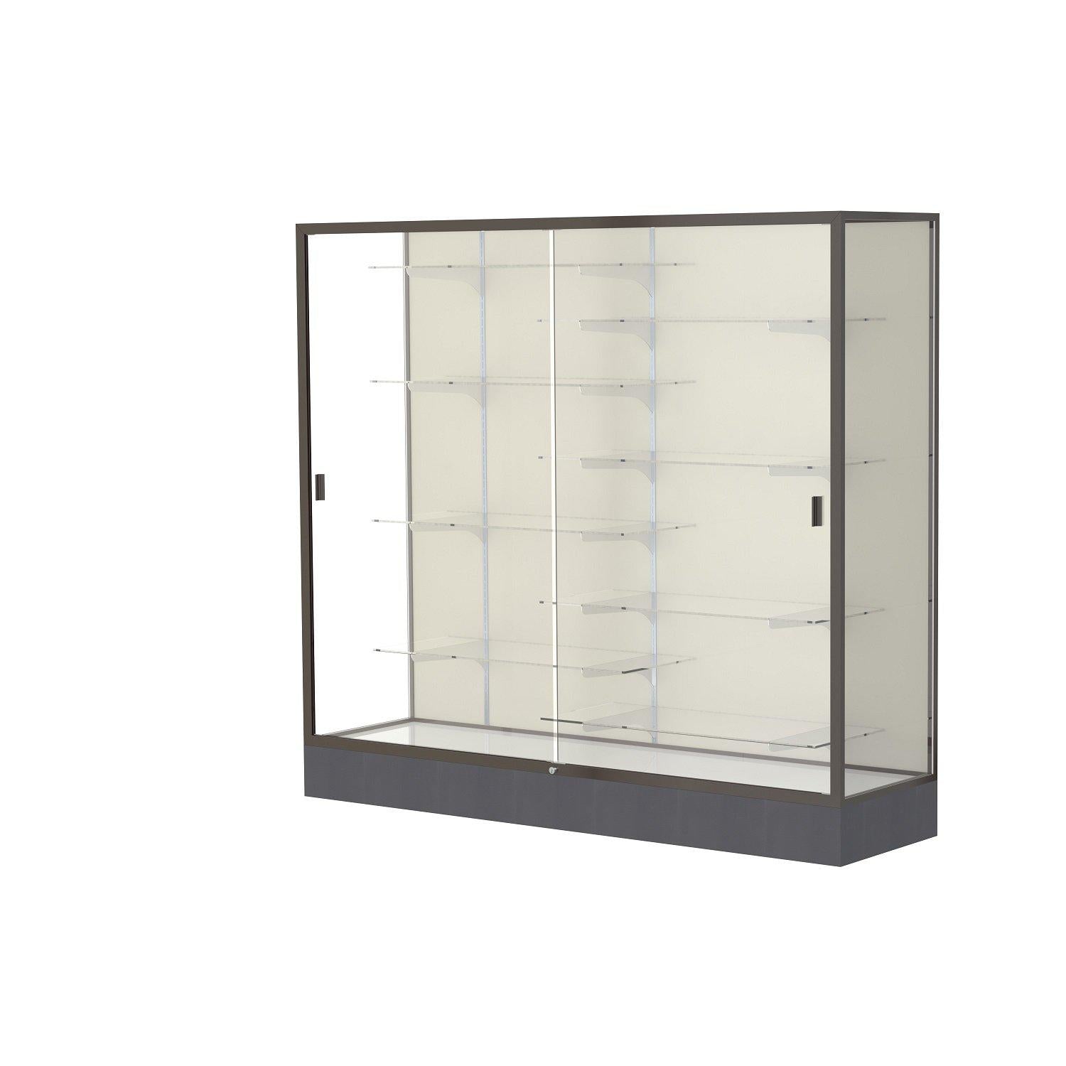Colossus Series Floor Display Case, 72"W x 66"H x 20"D