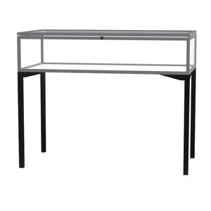 Keepsake Series Table Top Four-Leg Display Case with Hinged Top, 48"W x 10"H x 24"D