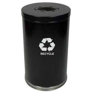 Emoti-Can Indoor Recycling Container, Single Opening, 20-Gallon Capacity