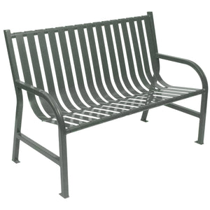 Oakley Collection Slatted Outdoor Bench, 48" L