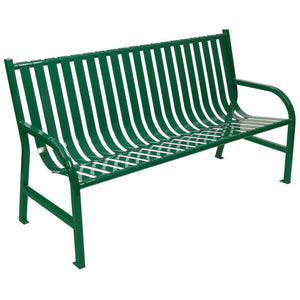 Oakley Collection Slatted Outdoor Bench, 60" L