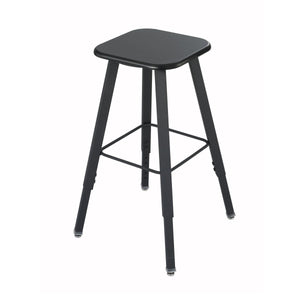 AlphaBetter® Adjustable-Height Student Stool-Chairs-Black-