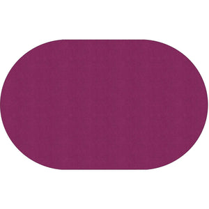 Americolors Solids Rugs-Classroom Rugs & Carpets-Cranberry-7'6" x 12' Oval-
