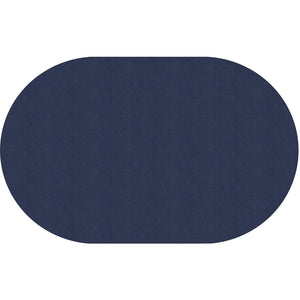 Americolors Solids Rugs-Classroom Rugs & Carpets-Navy-7'6" x 12' Oval-