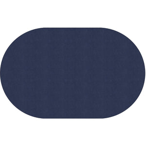 Americolors Solids Rugs-Classroom Rugs & Carpets-Navy-7'6" x 12' Oval-