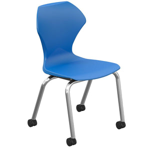 Apex Series Mobile Caster Chair-Chairs-16"-Blue-