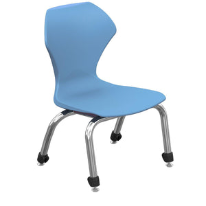 Apex Series Stack Chairs-Chairs-12"-Blueberry-Chrome
