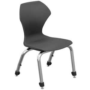 Apex Series Stack Chairs-Chairs-14"-Black-Chrome