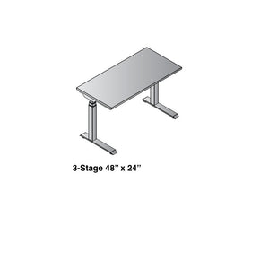 Ascend II 3-Stage Electric Height Adjustable Rectangular Tables