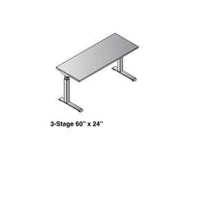 Ascend II 3-Stage Electric Height Adjustable Rectangular Tables
