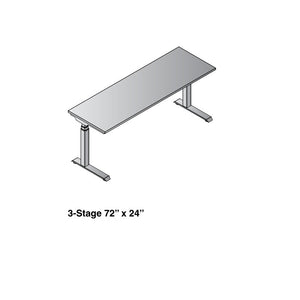 Ascend II 3-Stage Electric Height Adjustable Rectangular Tables