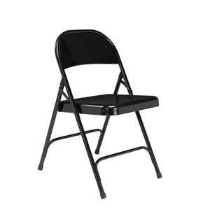Choice All-Steel Folding Chair (Carton of 4)-Chairs-Black-