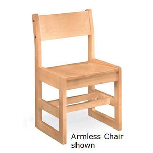 Class Act All Wood Arm Chair, Sled Base, FREE SHIPPING