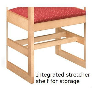 Class Act All Wood Arm Chair, Sled Base, FREE SHIPPING