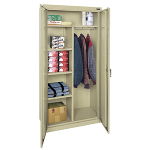 Classic Series Combination Storage Cabinet, 36 x 18 x 72, Putty
