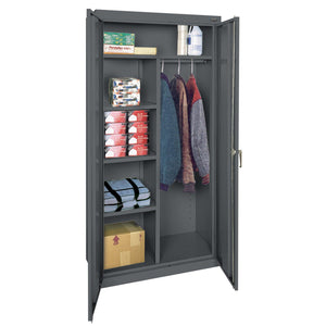 Classic Series Combination Storage Cabinet, 36 x 24 x 72, Charcoal