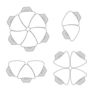 Apex Classroom Desk and Chair Package, 8 Small Chevron Collaborative Student Desks with 8 Apex Stack Chairs
