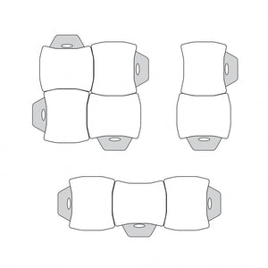 Apex Classroom Desk and Chair Package, 8 Dog Bone/Contour Collaborative Student Desks with 8 Apex Stack Chairs