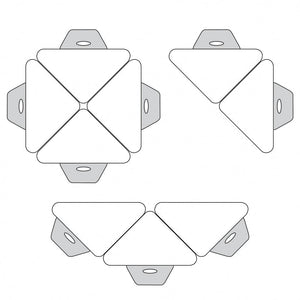 Apex Classroom Desk and Chair Package, 20 Triangle Collaborative Student Desks with 20 Apex Stack Chairs