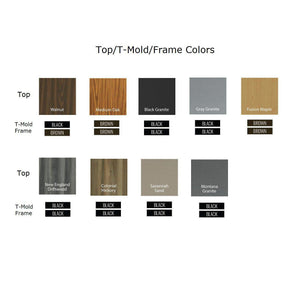 Off Set Leg Folding Seminar Table, 3/4" High Pressure Top, 24 x 72