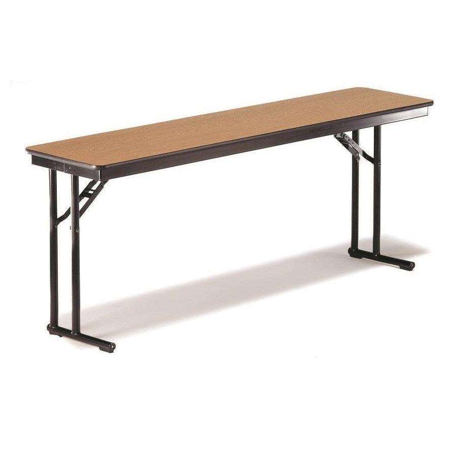 Comfort Leg Folding Training Table with High Pressure Laminate Top, Particleboard Core, 18"W x 60"L x 30"H