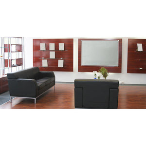 Deco Aurora Vinyl Bulletin Board, 4' H x 4' W