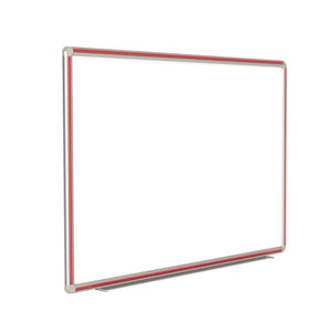 DecoAurora Magnetic Porcelain Whiteboard, 4' H x 6' W