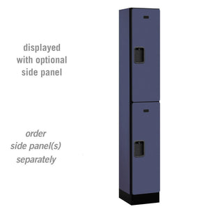 Designer Wood Lockers, 12"-Wide Double Tier, 6 Feet High, 15" Deep-Lockers-1 Wide-Blue-