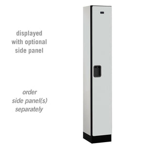 Designer Wood Lockers, 12" Wide Single Tier, 6 Feet High, 15" Deep-Lockers-1 Wide-Gray-